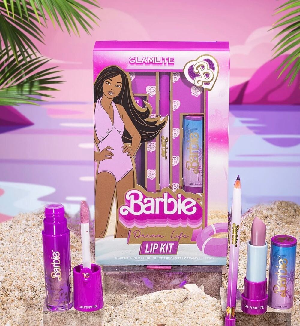 Barbie x Glamlite "Dream Life" Lip Kit